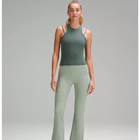 lululemon athletica Tops - Lululemon Double-Strap Yoga Tank Top Size 6 Dark Forest W1EH6S NEW with tags